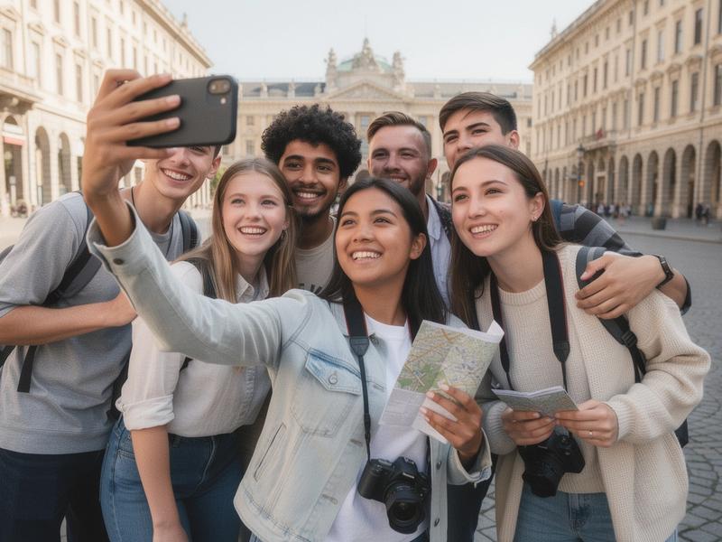 Student photo after a tour day